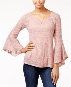 Jessica Simpson Hyne Bell-sleeve Sweater