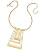 Thalia Sodi Gold-tone Geometric Collar Pendant Necklace, Only At Macy's