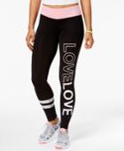 Material Girl Active Juniors' Love Yoga Leggings, Created For Macy's