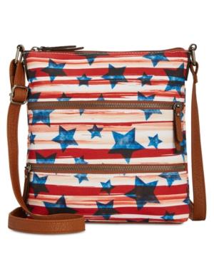 Style & Co Vyniisha Printed Multi Zip Crossbody, Created For Macy's