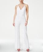 Guess Sara Crocheted Halter Jumpsuit