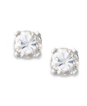 Round-cut Diamond Earrings In 10k Yellow Or White Gold (1/6 Ct. T.w.)