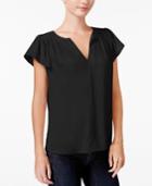Maison Jules Flutter-sleeve Top, Only At Macy's