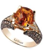 Le Vian Citrine (2-3/8 Ct. T.w.) And Diamond (1-1/5 Ct. T.w.) Ring In 14k Gold