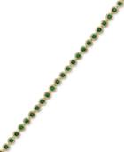 Effy Brasilica Emerald (3-1/4 Ct. T.w.) And Diamond (1 Ct. T.w.) Tennis Bracelet In 14k Gold, Created For Macy's