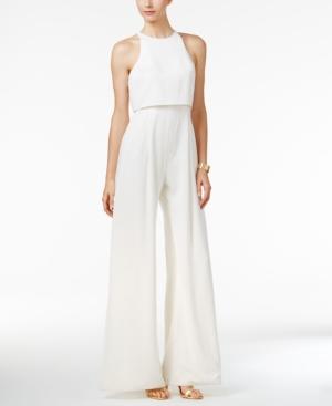 Jill Jill Stuart Popover Wide-leg Slit Jumpsuit