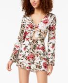 Material Girl Juniors' Cutout O-ring Romper, Created For Macy's