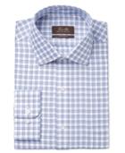 Tasso Elba Men's Classic-fit Non-iron Gingham Dress Shirt, Only At Macy's