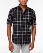Alfani Men's Two-tone Windowpane Shirt, Only At Macy's
