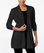 Karen Scott Open-front Sweater Cardigan, Only At Macy's, Only At Macy's