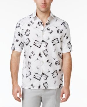 Tasso Elba Men's Scenic Postcard Shirt, Only At Macy's