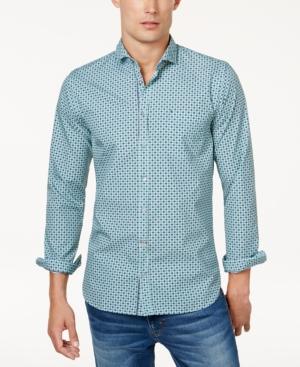 Hugo Boss Men's Classic-fit Cattitude Geo-print Shirt