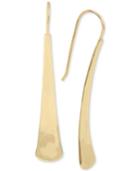 Robert Lee Morris Soho Gold-tone Sculptural Linear Drop Earrings