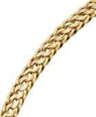 14k Gold Circle Braided Bracelet