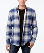 American Rag Plaid Shirt Jacket With Sherpa Lining, Only At Macy's