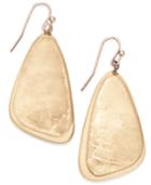 Inc International Concepts Gold-tone Taupe Resin Shell Drop Earrings, Only At Macy's