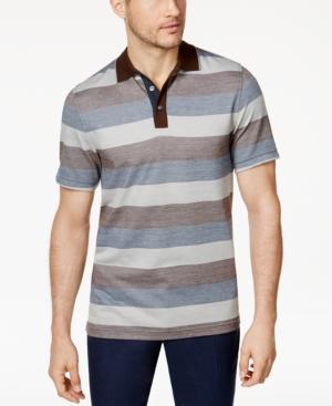 Tasso Elba Men's Striped Supima Blend Polo, Only At Macy's
