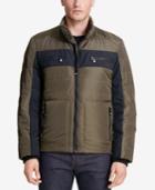 Vry Wrm Men's Snocross Varsity Lined Puffer Coat
