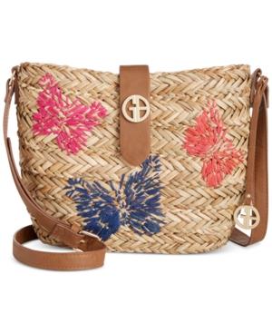 Giani Bernini Butterfly Straw Crossbody, Created For Macy's