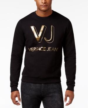 Versace Jeans Men's Lightweight Cotton Logo Sweater
