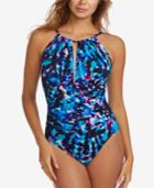 Magicsuit Kat Allover Slimming High-neck Shirred One-piece Swimsuit Women's Swimsuit
