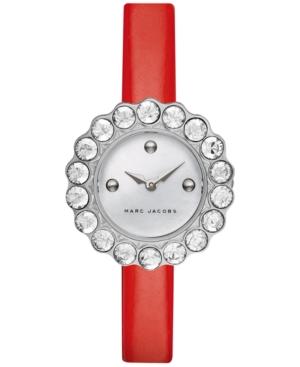 Marc Jacobs Women's Tootsie Red Leather Strap Watch 30mm Mj1441