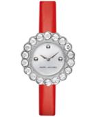 Marc Jacobs Women's Tootsie Red Leather Strap Watch 30mm Mj1441