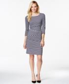 Charter Club Layered Stripe Sheath Dress, Only At Macy's