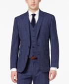 Ryan Seacrest Distinction Men's Slim-fit Blue Chalk Stripe Suit Jacket, Only At Macy's