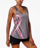Ideology Pink Ribbon Metallic Graphic Tank Top, Only At Macy's
