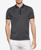 Calvin Klein Men's Textured Geo-pattern Polo