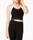 Material Girl Juniors' Contrast Halter Top, Created For Macy's