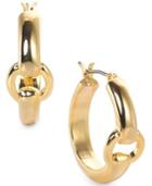 Lauren Ralph Lauren Gold-tone Small Knot-detailed Hoop Earrings