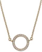 Yellora Diamond Necklace, Yellora Diamond Open Circle Pendant (1/6 Ct. T.w.)