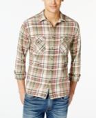 Quiksilver Men's Sunset Visitors Flannel Plaid Long-sleeve Shirt