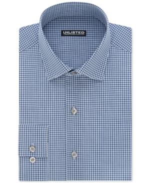 Unlisted By Kenneth Cole Men's Slim-fit Checked Dress Shirt