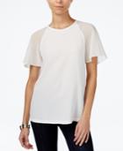 Armani Exchange Ruffle-sleeve Top