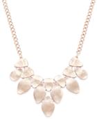 Inc International Concepts Rose Gold-tone Pebble Statement Necklace, Only At Macy's