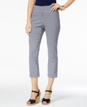 Charter Club Petite Cambridge Gingham Capri Pants, Only At Macy's