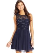 Speechelss Juniors' Sequin Lace Dress