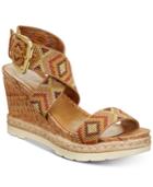 White Mountain Pearl Platform Espadrille Wedge Sandals Women's Shoes