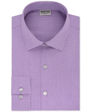 Kenneth Cole Reaction Men's Slim-fit Flex Collar Three-way Stretch Performance Unsolid Dress Shirt