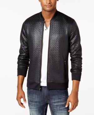 Inc International Concepts Men's Basket-weave Bomber Jacket, Only At Macy's