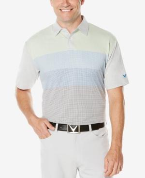 Callaway Men's Colorblocked Pixel-print Polo
