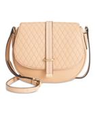 Calvin Klein Quilted Leather Saddle Crossbody