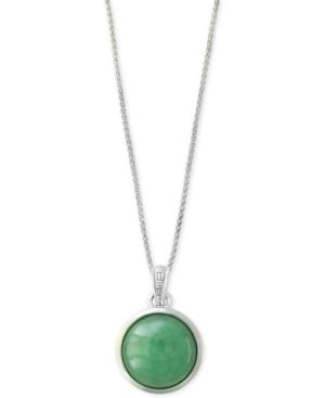 Verde By Effy Jade Pendant Necklace In Sterling Silver