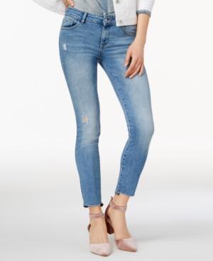 Dl1961 Margaux Mid Rise Instascuplt Skinny Released Step-hem Jeans