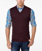Club Room Men's V-neck Merino Wool Sweater Vest, Only At Macy's