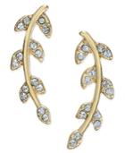 Inc International Concepts Gold-tone Crystal Vine Climber Earrings, Only At Macy's