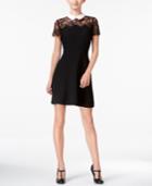 Maison Jules Lace-trim A-line Dress, Only At Macy's